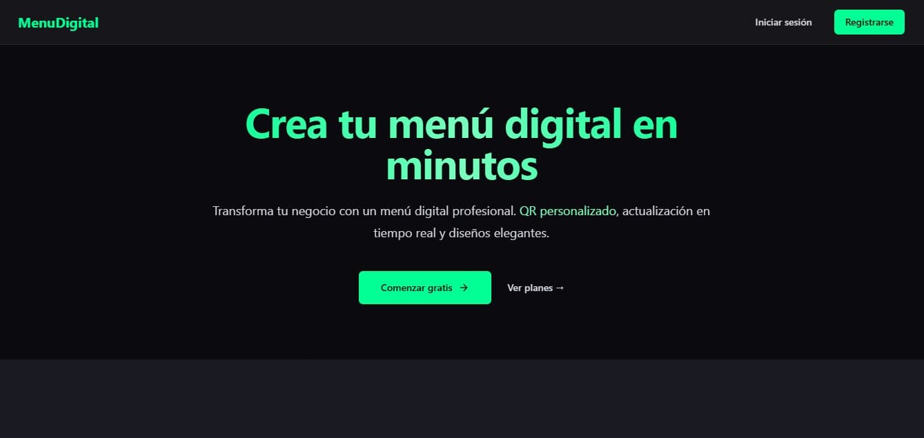 Digital Menu